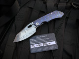 Custom Knife Factory Evo 4.0 Full Dress ZircuTi Body w/ Damasteel Plain Edge Blade (3.4")