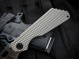 Strider SmF Folder Gunner Grip/Flamed Titanium Body w/ CMP20CV Stonewashed Plain Edge Blade (3.9")