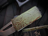 Microtech Exocet T/E Outbreak Pattern Aluminum Body w/ Plain Edge Outbreak Blade (1.95”) 158-1OBS