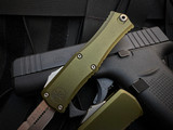 Microtech Hera II Mini Bayonet OD Green Aluminum Body w/ Stonewashed Plain Edge Blade (2.875") 1701M-10OD