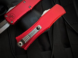 Microtech Hera II Mini Bayonet Red Aluminum Body w/ Stonewashed Plain Edge Blade (2.875") 1701M-10RD