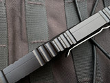 PRE-OWNED Microtech Combat Troodon D/E Gen II Black Aluminum Body w/ Satin Partially Serrated Blade (3.8") 142-5