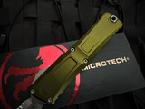 Microtech Gen III Combat Troodon D/E OD Green Aluminum Body w/ M390MK Stonewashed Partially Serrated Blade (3.8") 1142-11OD