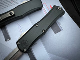 Microtech Hera II Mini D/E Black Aluminum Body w/ M390MK Stonewashed Plain Edge Blade (2.875") 1702M-10