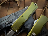 Microtech Hera II Mini Recurve OD Green Aluminum Body w/ M390MK Apocalyptic Plain Edge Blade (2.875") 1705M-10APOD