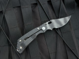 PRE-OWNED Strider PT Folder Flamed Titanium Body w/ CPM 154 Tiger Stripe Plain Edge Blade (2.875")