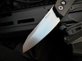 Pro-Tech Oligarch Auto Folder Black Aluminum Body w/ Magnacut Stonewashed Plain Edge Blade (3.25") DS101