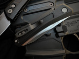Pro-Tech Oligarch Auto Folder Black Aluminum Body w/ Magnacut Stonewashed Plain Edge Blade (3.25") DS101