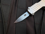 CONSIGNMENT HK Micro Incursion OTF Brushed Clear Aluminum Body w/ 154CM Tumbled Clip Point Blade (1.95") 54035