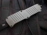 CONSIGNMENT HK Mini Incursion OTF Grey Aluminum Body w/ 154CM Black Tanto Plain Edge Blade (1.95") 54042