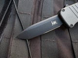 CONSIGNMENT HK Mini Incursion OTF Grey Aluminum Body w/ 154CM Black Tanto Plain Edge Blade (1.95") 54042