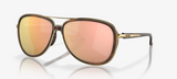 Oakley Split Time Sunglasses Prizm Rose Gold Polarized Lenses,  Brown Tortoise Frame
