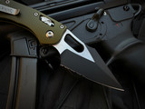 Microtech Stitch RAM-LOK Folder Fluted OD Green Aluminum Body w/ Black Partially Serrated Blade (3.75") 169RL-2FLOD
