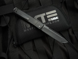 Medford Gentleman Jack 2 Slip Joint Folder DLC Titanium Body w/ DLC Tanto Plain Edge Blade (3.1")