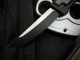 Reate EXO Gravity Knife Green Micarta Inlaid Black PVD Titanium Body w/ Elmax PVD Tanto Plain Blade (3.75”)
