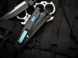 Reate EXO Gravity Knife Black Micarta Inlaid Black PVD Titanium Body w/ Elmax PVD Drop Point Plain Blade (3.75”)