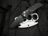 Hogue EX-A01 Auto Folder Black G-Mascus Body w/ 154CM Black Tanto Plain Edge Blade (3.5") 34129