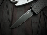 Hogue Exploit OTF Black Aluminum Body and Tritium Trigger w/ CPM S30V Clip Point Plain Edge Blade (3.5") 34057
