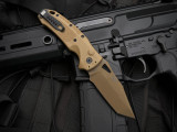 Hogue Sig Sauer Sig K320A Auto Folder Coyote Polymer Body w/ CPM S30V Coyote Tanto Plain Edge Blade (3.5") 36321