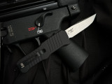 Hogue HK Mini Incursion OTF Black Aluminum Body w/ 154CM Stonewashed Clip Point Plain Edge Blade (2.95") 54050
