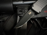 Hogue HK Mini Incursion OTF Grey Aluminum Body w/ 154CM Black Clip Point Plain Edge Blade (2.95") 54052