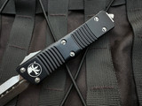 CONSIGNMENT Microtech Troodon D/E Black Aluminum Body w/ M390 Satin Plain Edge Blade (3") 138-4 S/N 010