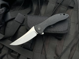 Civivi Synergy3 Black G10 Body w/ Nitro-V Stonewashed Trailing Point Plain Edge Blade (3.3")