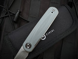 Civivi Lumi Flipper Gray G10 Scales w/ Stonewashed Plain Edge Blade (2.6")