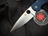 Spyderco Native Chief Folder Blue Lightweight Body w/ SPY27 Satin Plain Edge Blade (4.02") C244PCBL
