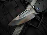 Medford Midi Marauder DLC Titanium Body and Flamed Hardware w/ S45VN Vulcan Drop Point Blade (3.25")