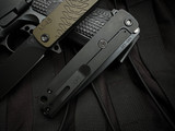 Medford M-48 Flipper Yellow/DLC Titanium/Aluminum Body w/ S45VN DLC Plain Edge Blade (3.9")
