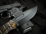 Medford USMC Fighter Flipper Bronzed "Multi G-10" Titanium Body w/ S45VN DLC Plain Edge Blade (4.25")