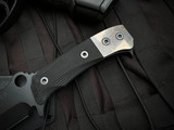 Medford EOD-1 Fixed Blade Black G10 Handle w/ 3V DLC Plain Edge Blade (5")