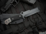 Medford EOD-1 Fixed Blade Black G10 Handle w/ 3V DLC Plain Edge Blade (5")