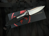 Microtech Socom Elite S/E Auto Folder 30th Anniversary Black Aluminum Body w/ Stonewashed Plain Edge Blade (4") 160A-1030