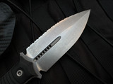 CONSIGNMENT Microtech SBD Fixed Blade Black G10 Handle w/ M390 Stonewashed Full Serrated Blade (4.4") 201-12