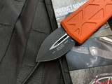 Microtech Exocet D/E Orange Aluminum Body w/ Black Plain Edge Blade (1.95") 157-1OR