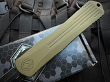Manticore X D/E Bladeshow Special 2022 Bomb Green Aluminum Body w/ Battleworn Black Plain Edge Blade (3.75")