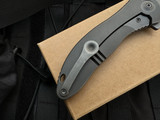 PRE-OWNED WE Knives Synergy2 Integral Milled Titanium Body w/ M390 Stonewashed Plain Edge Blade (3.5") 912C CMT3