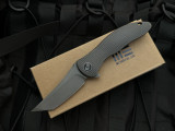 PRE-OWNED WE Knives Synergy2 Integral Milled Titanium Body w/ M390 Stonewashed Plain Edge Blade (3.5") 912C CMT3