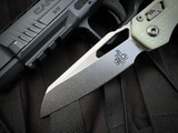 Microtech MSI S/E 30th Anniversary Edition White Tri-Grip Polymer Body w/ M390MK Stonewashed Plain Edge Blade (3.75") 210T-10PMWH30