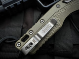 Microtech MSI S/E RAM-LOK Folder Tri-Grip OD Green Polymer Body w/ M390MK Stonewashed Plain Edge Blade (3.75") 210T-10PMOD