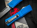 Microtech Combat Troodon S/E Blue Aluminum Body w/ Stonewashed Plain Edge Blade (3.8") 1143-10BL