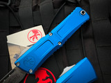 Microtech Combat Troodon S/E Blue Aluminum Body w/ Stonewashed Plain Edge Blade (3.8") 1143-10BL