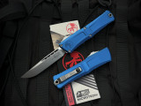 Microtech Combat Troodon S/E Blue Aluminum Body w/ Stonewashed Plain Edge Blade (3.8") 1143-10BL