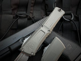 Microtech Combat Troodon T/E Natural Clear Anodized Aluminum Body w/ M390MK Stonewashed Plain Edge Blade (3.8") 1144-10NC