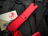 Microtech Combat Troodon S/E Red Aluminum Body w/ M390MK Black Plain Edge Blade (3.8") 1143-1RD