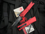 Microtech Combat Troodon S/E Red Aluminum Body w/ M390MK Black Plain Edge Blade (3.8") 1143-1RD