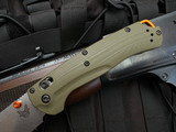PRE-OWNED Benchmade Taggedout SelectEdge™ Folder OD Green G10 Body w/ S45VN Stonewashed Plain Edge Blade (3.5") 15536