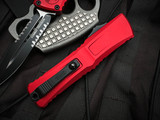 Microtech Combat Troodon D/E Red Aluminum Body w/ M390MK Black Partially Serrated Blade (3.8") 1142-2RD